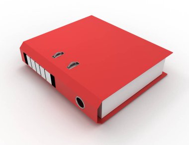 belgeleri içinde izole üzerinde beyaz arka plan ile 3D klasör