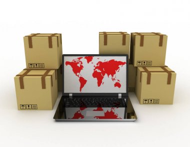 Sevkiyat, teslimat ve lojistik teknoloji iş sanayi 