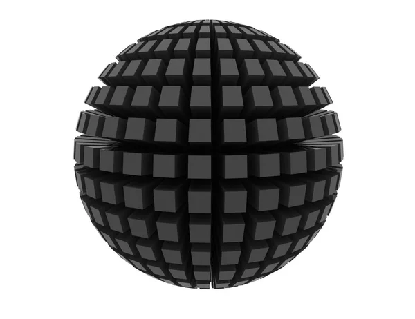 3D Abstrakcja sfera koncepcji. wytopione ilustracja — Zdjęcie stockowe