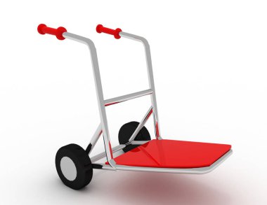 Teslim ürünler kavramının. 3D render illüstrasyon