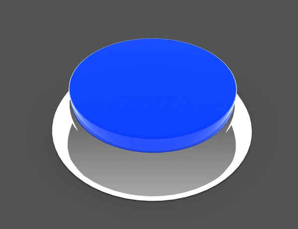 Иконка концепции кнопки. Трехмерная иллюстрация — стоковое фото