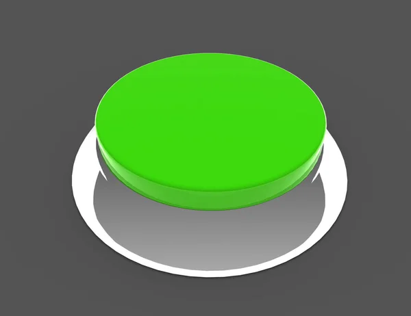 Ícone conceito botão. 3d ilustração renderizada — Fotografia de Stock
