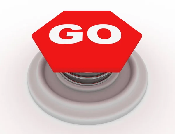 Icono de botón 3D. 3d ilustración renderizada —  Fotos de Stock