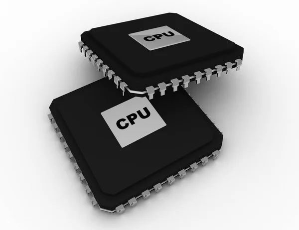 Processor eenheid concept. 3D-gerenderde afbeelding — Stockfoto