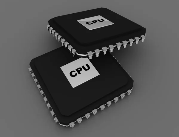 Processor eenheid concept. 3D-gerenderde afbeelding — Stockfoto