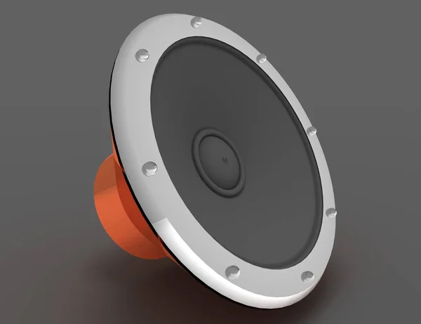 audio speaker concept . 3d rendered illustration