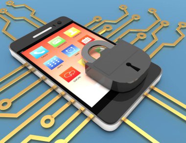 Smartphone onarım kavramı. 3D render illüstrasyon