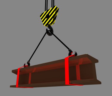 3D sanayi kavramı. 3D render illüstrasyon