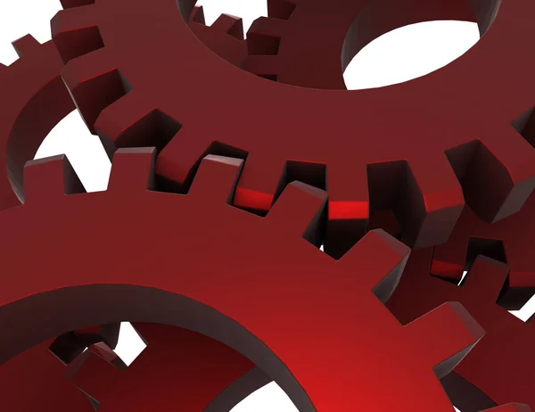 3d abstract gears concept. 3d rendered illustartion — Stock Photo, Image