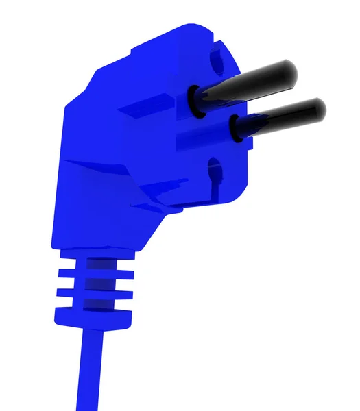 Conector eléctrico 3d concepto aislado. 3d ilustración renderizada —  Fotos de Stock