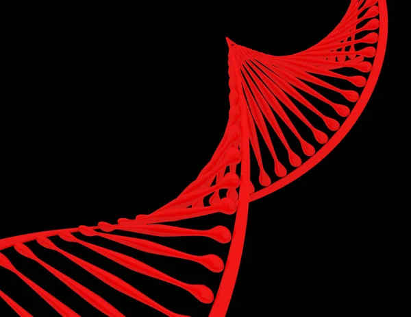 Concetto di DNA 3D. concetto di scince. Illustrazione resa 3d — Foto Stock