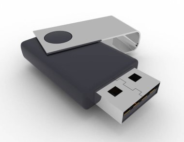 3D usb flash bellek işlenen .3d illüstrasyon