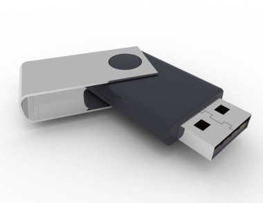 3D usb flash bellek işlenen .3d illüstrasyon