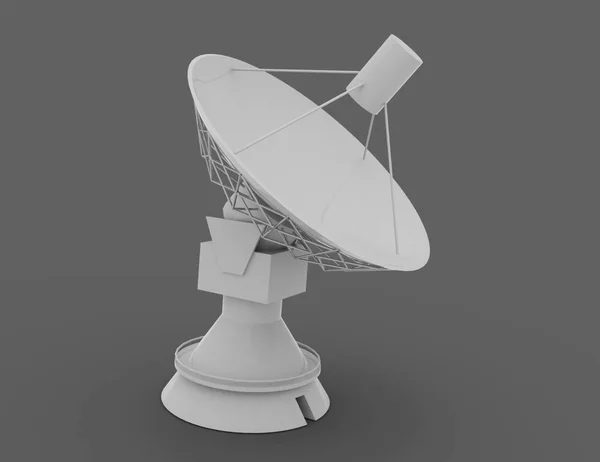 Parabola satellitare. 3D science concept .3d rendering illustrazione — Foto Stock