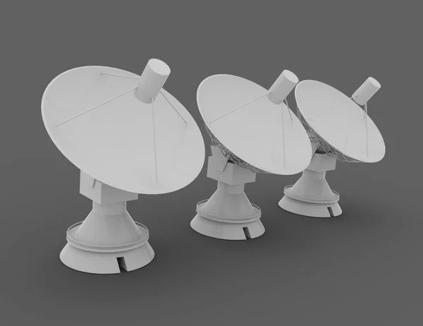 Satellite dish . 3D science concept .3d rendered illustration — Stock Photo, Image