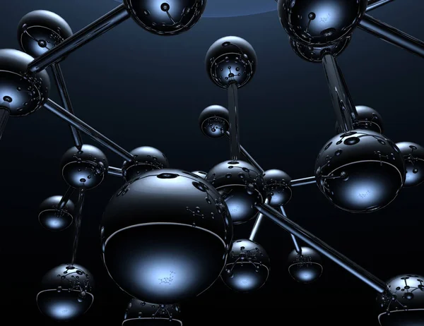 3d Molecular structure background .3d rendered illustration — Stock Photo, Image
