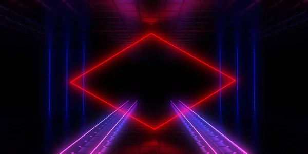 Abstract Background Neon Lights Illustration — Stock Photo, Image