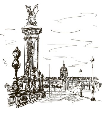 Paris güneşli bir günde