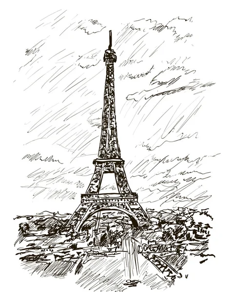 Paříž v slunečný den — Stockový vektor