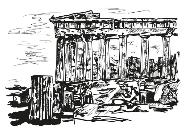 Reizen in de Griekenland — Stockvector