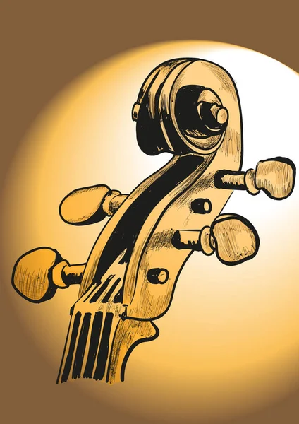 Violon et musique tous les jours — Image vectorielle