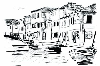 güneşli bir gün Venedik'te