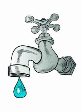 bir krom musluk suyu