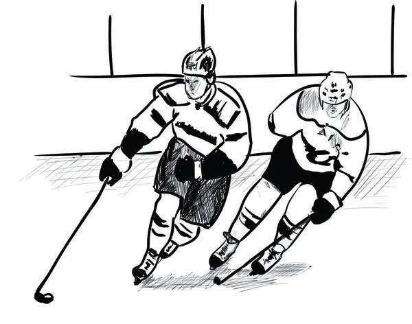 En hockey varje dag — Stock vektor