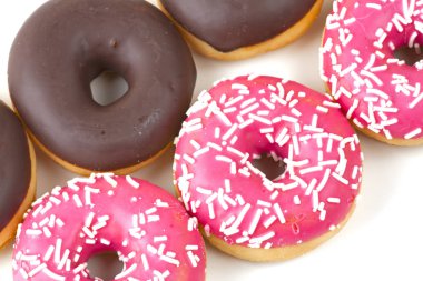 beyaz üzerine çörek