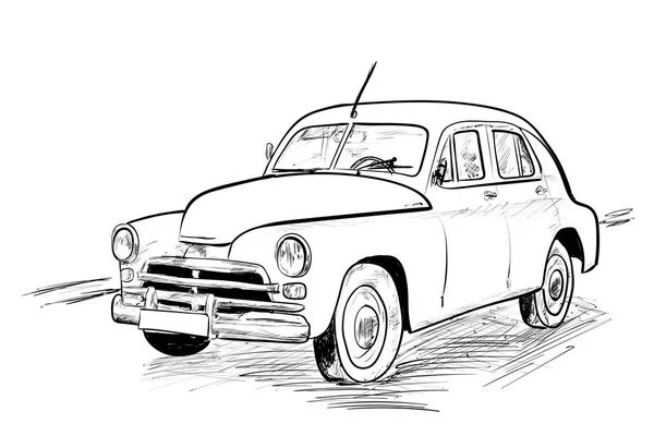 A very old car — Stock Vector