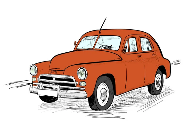 Un coche muy viejo — Vector de stock