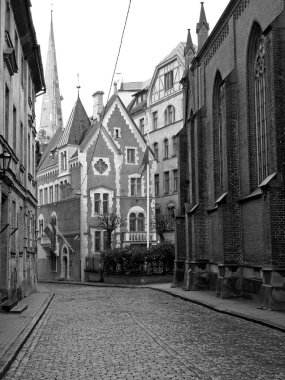 Yağmurlu bir günde Riga