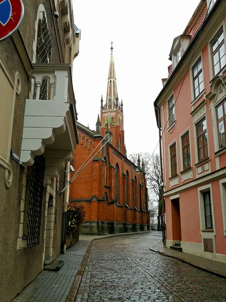 Riga Dans Jour Pluie — Photo