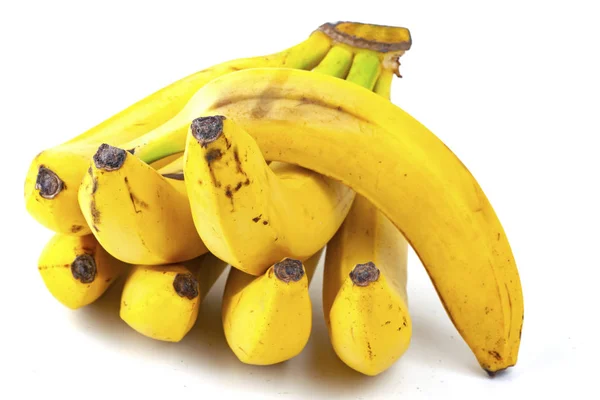 Ein Bündel Bananen Isoliert Auf Weißem Hintergrund — Stockfoto