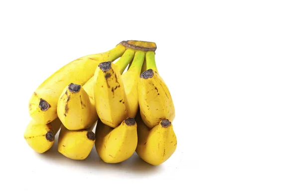 Ein Bündel Bananen Isoliert Auf Weißem Hintergrund — Stockfoto