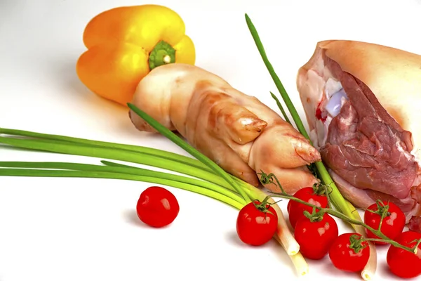 Una Carne Verdure — Foto Stock