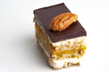 pasta beyaz arkaplanda izole edildi