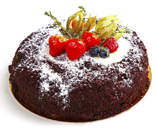 Chocolate Cake White — Stock Photo, Image