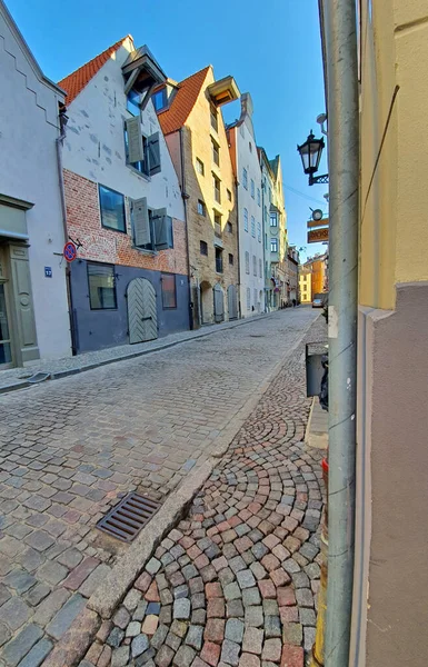 Rua Velha Riga — Fotografia de Stock