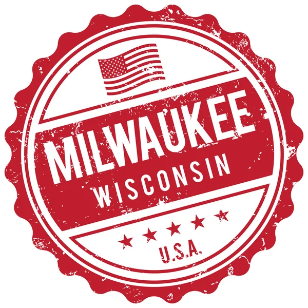 Milwaukee Wisconsin stämpel — Stock vektor