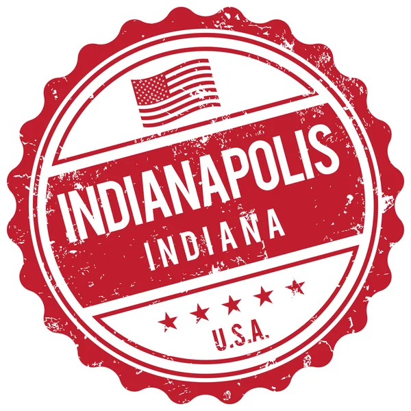 Indianapolis Carimbo de Indiana — Vetor de Stock