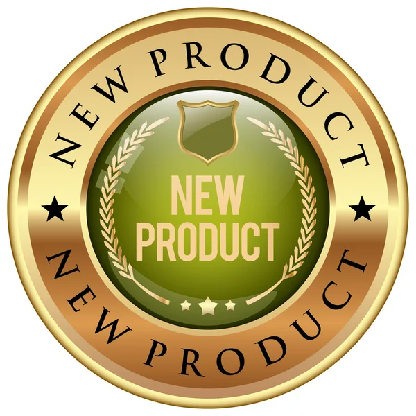 Nowy produkt zielony znaczek — Wektor stockowy