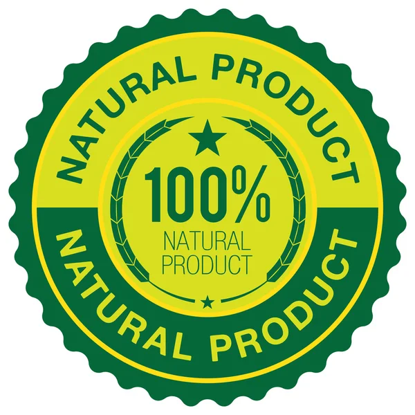 Φυσικό προϊόν σήμα — Διανυσματικό Αρχείο