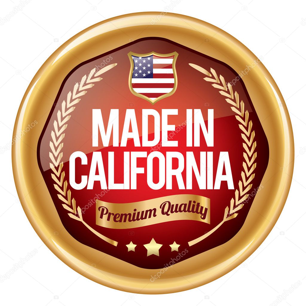 Made in California Stock Vector Image by ©mediterranean 128336802
