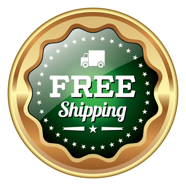 Free Shipping badge — Stock Vector