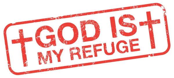 Dieu est mon refuge — Image vectorielle