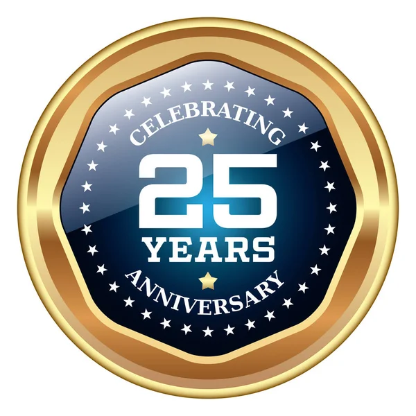 25th Anniversary icon — Stock Vector