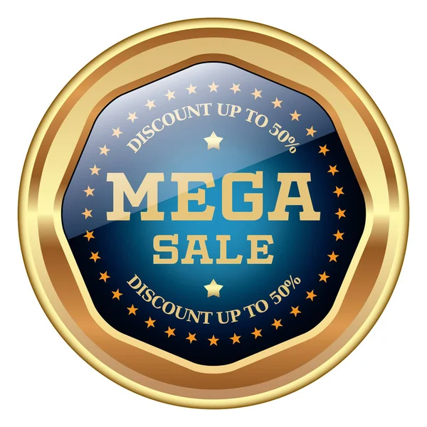 Emblema de venda mega —  Vetores de Stock