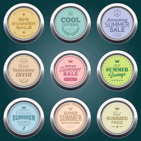 Yaz Satılık rozetleri