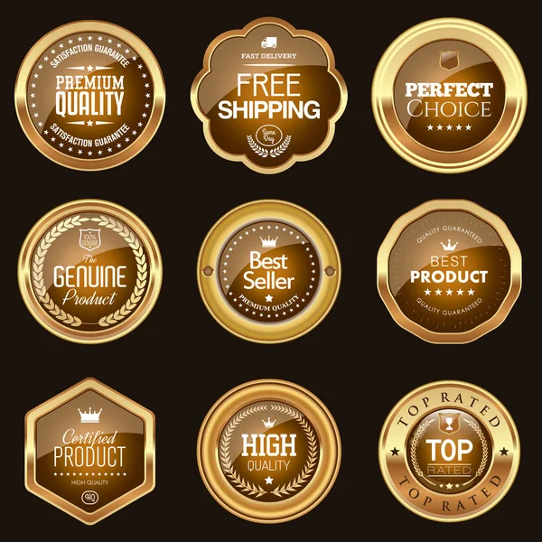 Lüks kahverengi rozetleri kümesi